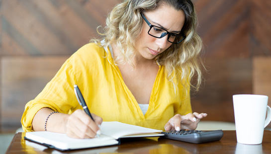 Young Woman Creating a Budget